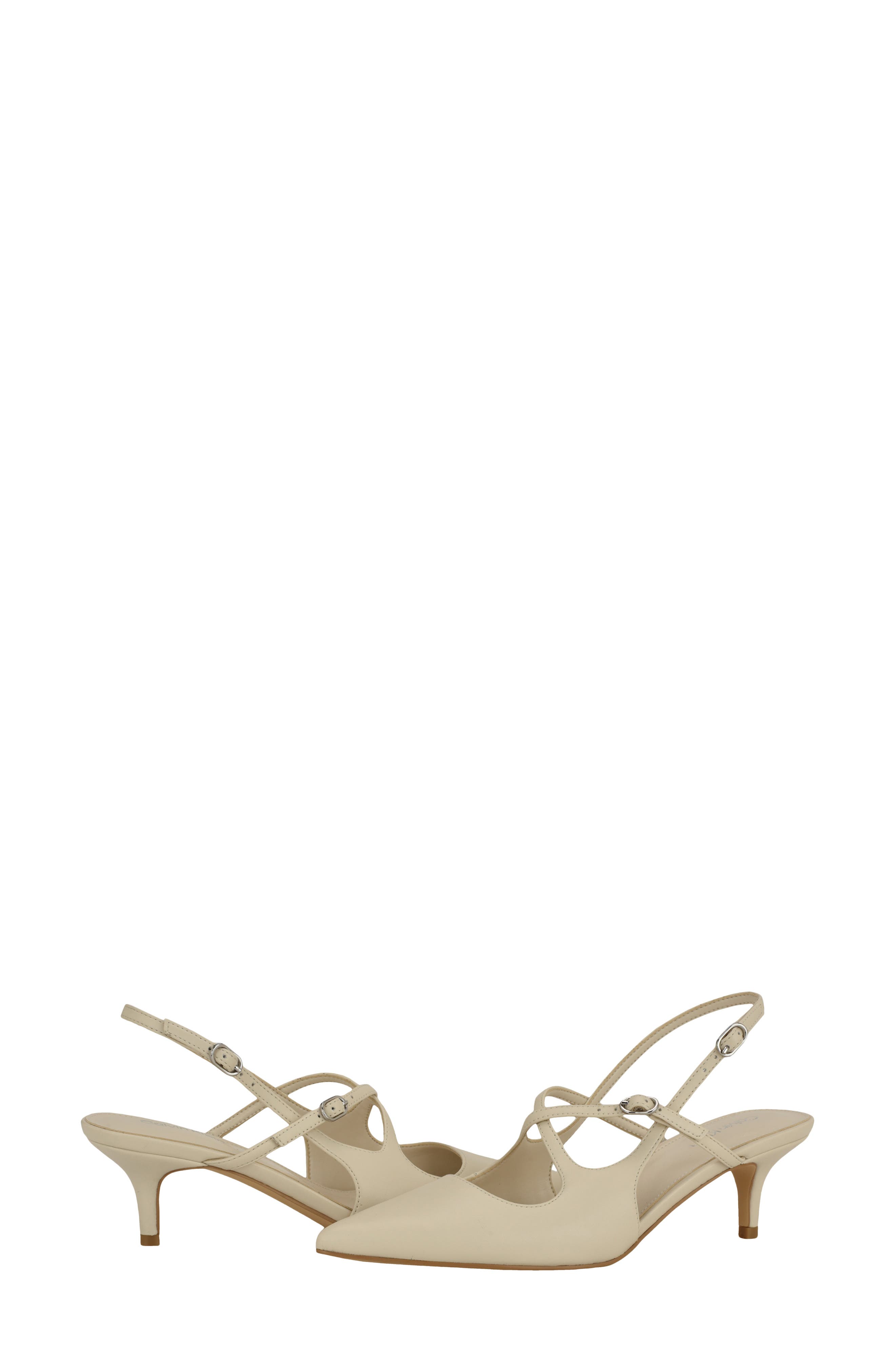 Calvin Klein Vierra 2 Slingback Pump, Alternate, color, Ivory