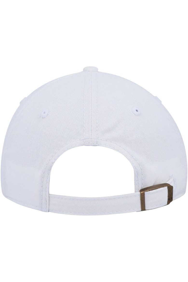Women's '47 White Cleveland Browns Miata Logo Clean Up Adjustable Hat, Alternate, color, White
