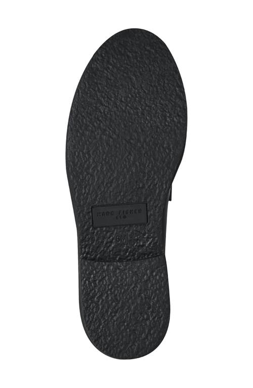Marc Fisher Ltd Dagman Whipstitch Leather Loafers In Black