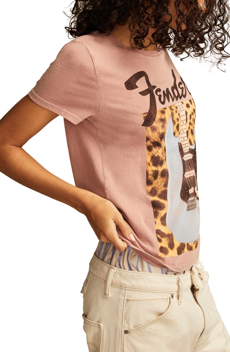 Lucky Brand Fender Guitar Cotton Graphic T-Shirt, Alternate, color, 