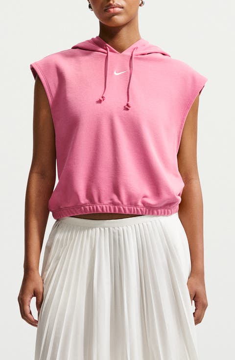 Phoenix Cap Sleeve Cotton Blend Hoodie