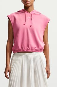 Nike Phoenix Cap Sleeve Cotton Blend Hoodie