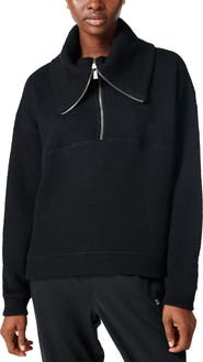 Sweaty Betty Restful Bouclé Half Zip Pullover