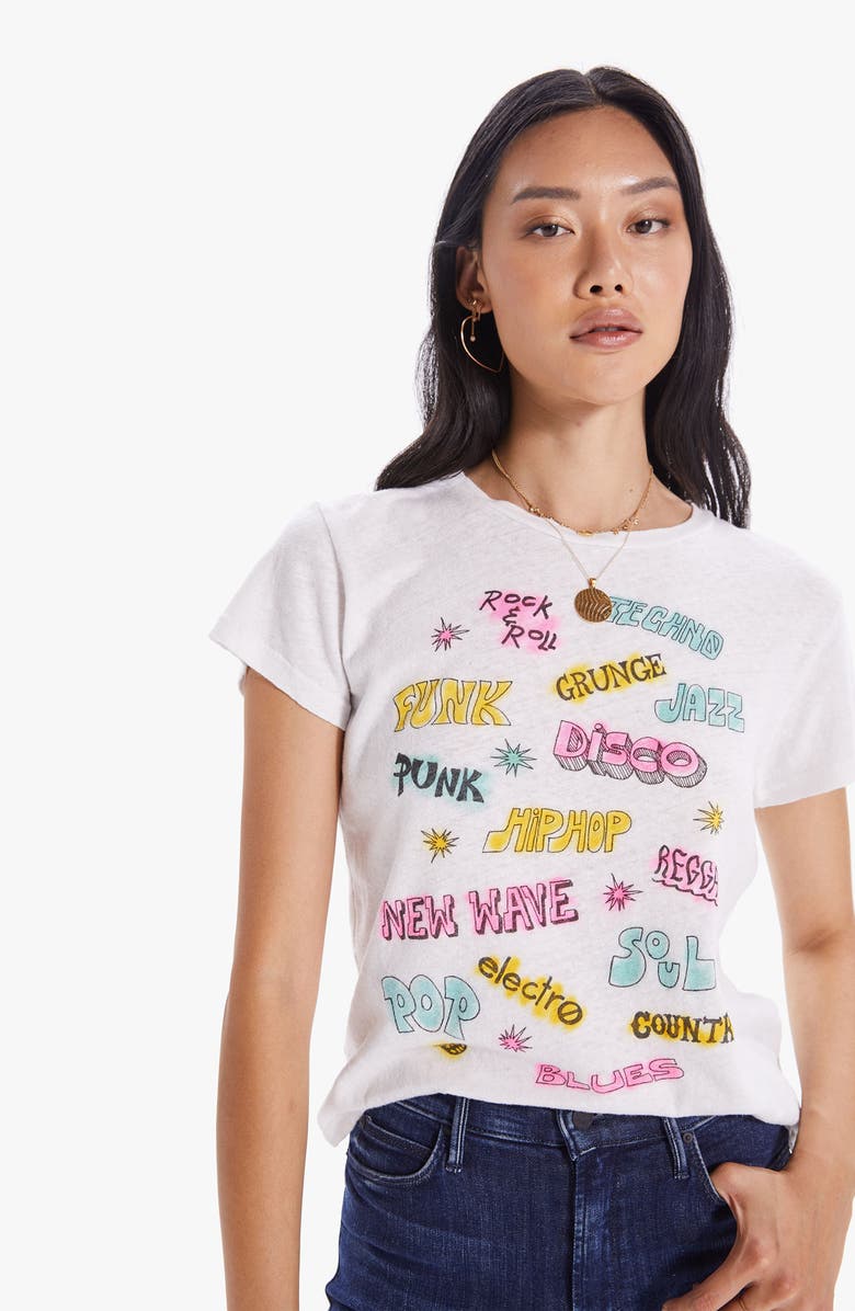 MOTHER The Sinful Short Sleeve Graphic T-Shirt, Alternate, color, 