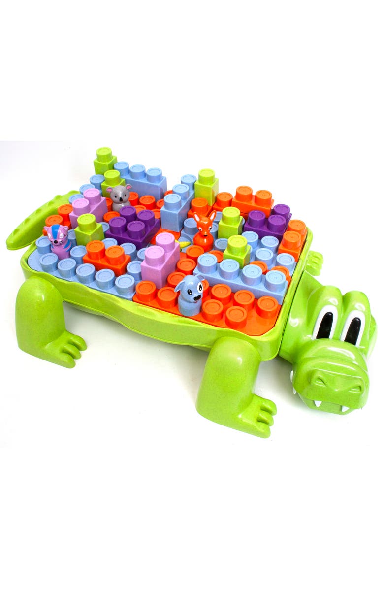 Roo Crew Crocodile Block Activity Station 29 Pieces, Ages 2+, Alternate, color, Multicolored