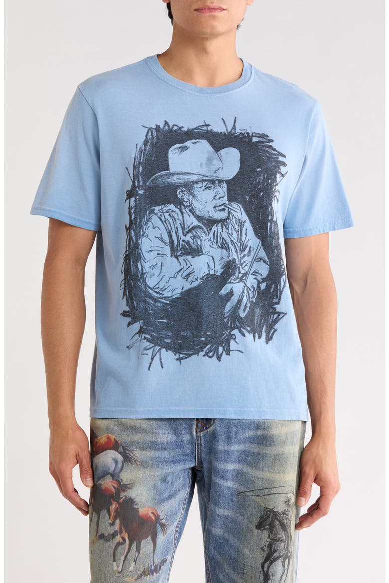 Best in the West Graphic T-Shirt, Main, color, LIGHT BLUE
