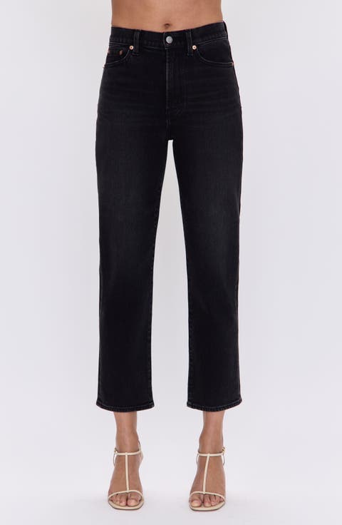 Charlie High Waist Ankle Straight Leg Jeans