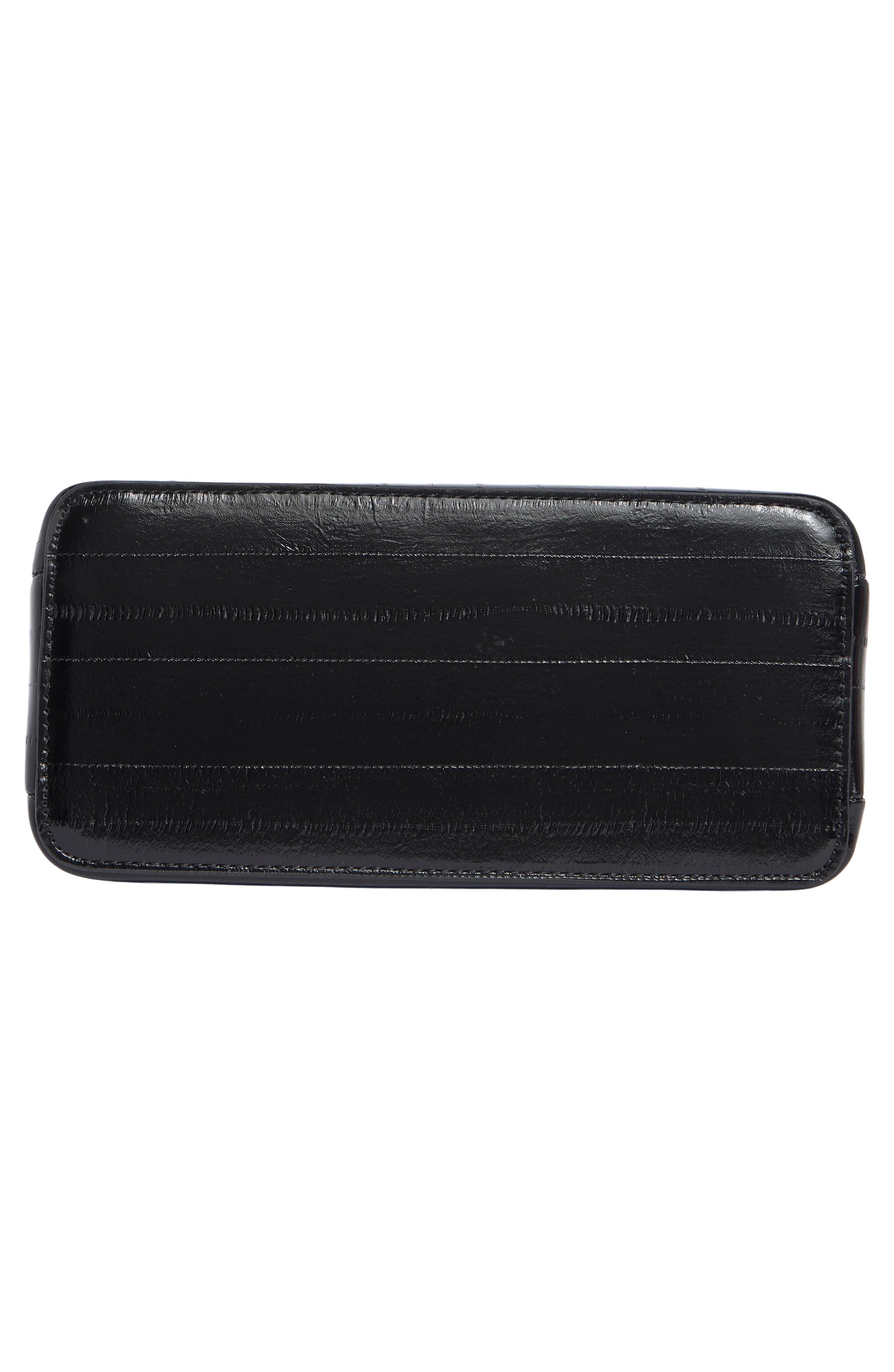 Holden Faux Eel Crossbody Bag, Alternate, color, BLACK