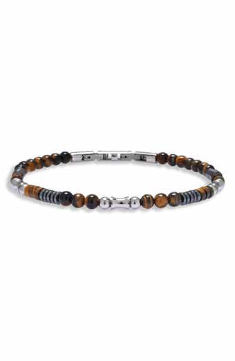 Men's Marcus Tiger's Eye Beaded Bracelet