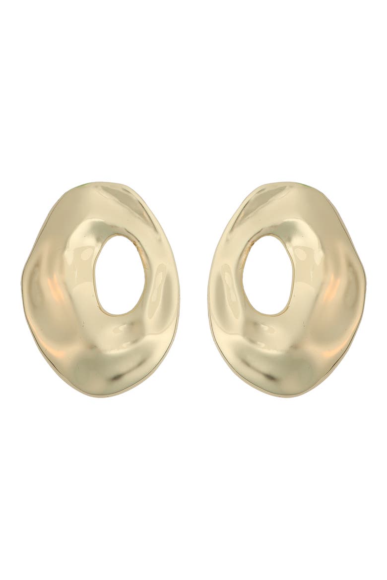 Circle Earrings, Main, color, GOLD