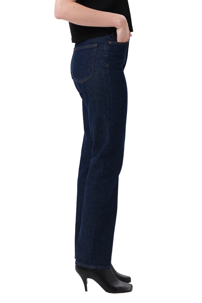 '90s Pinch Waist High Waist Straight Leg Jeans, Alternate, color, REISSUE INDIGO RINSE
