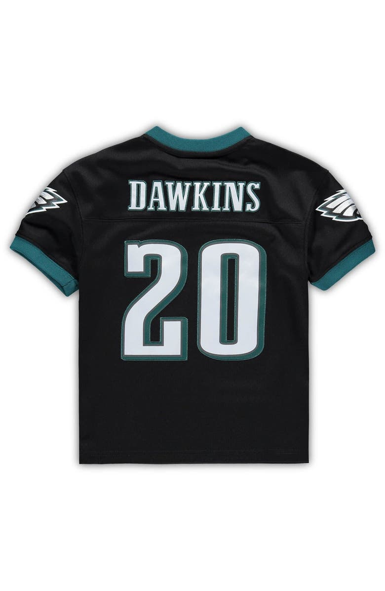 Mitchell & Ness Preschool Mitchell & Ness Brian Dawkins Black Philadelphia Eagles Retired Legacy Jersey, Alternate, color, Black