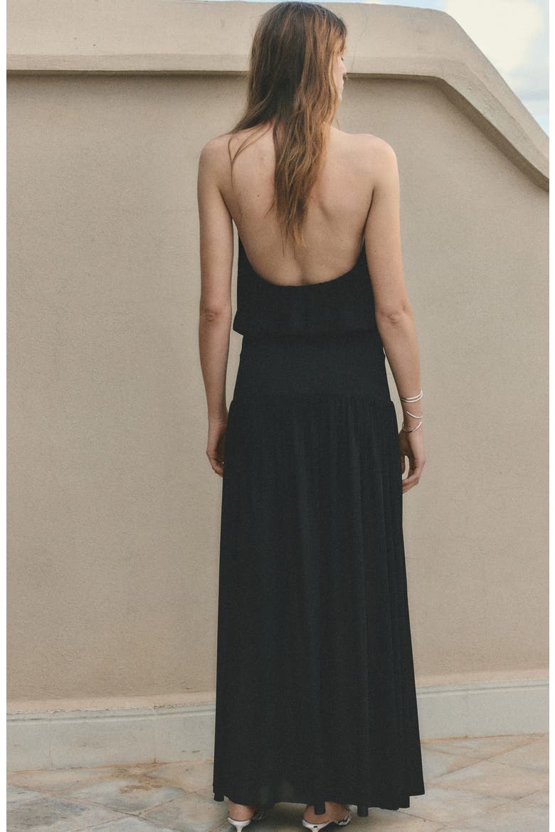 Sleeveless Maxi Dress, Alternate, color, BLACK