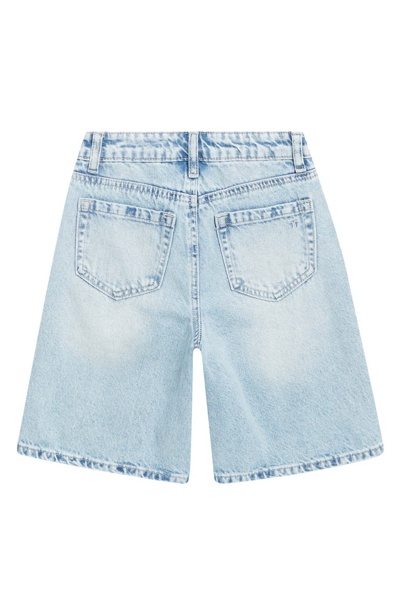 Tractr Kids' Basic Distressed Denim Bermuda Shorts, Alternate, color, 
