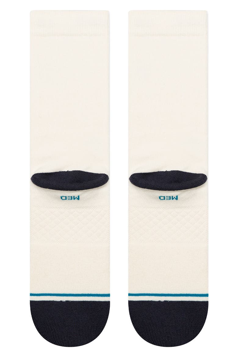 Heart Crew Socks, Alternate, color, CANVAS