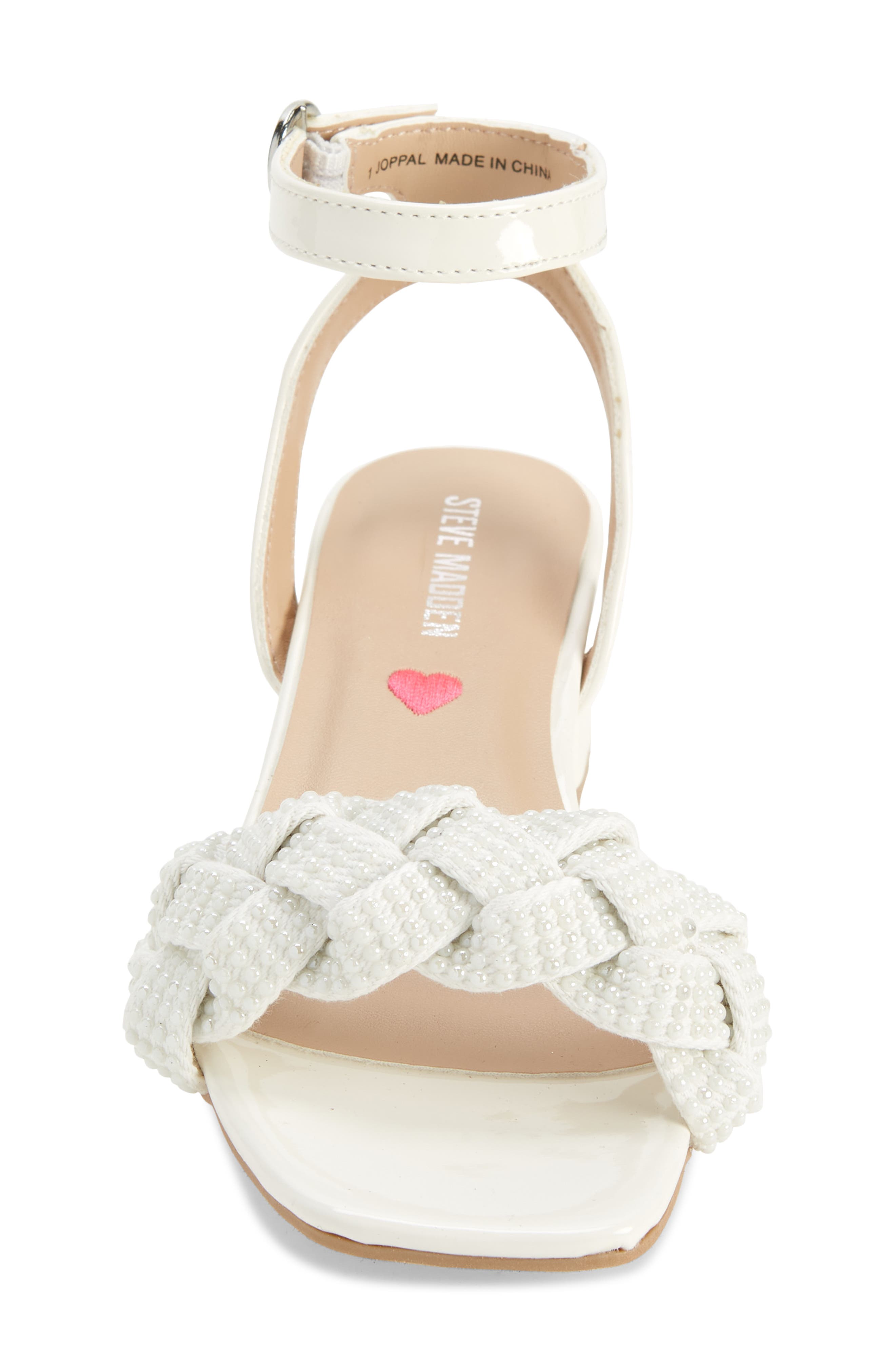 Joppal Braid Sandal, Alternate, color, WHITE