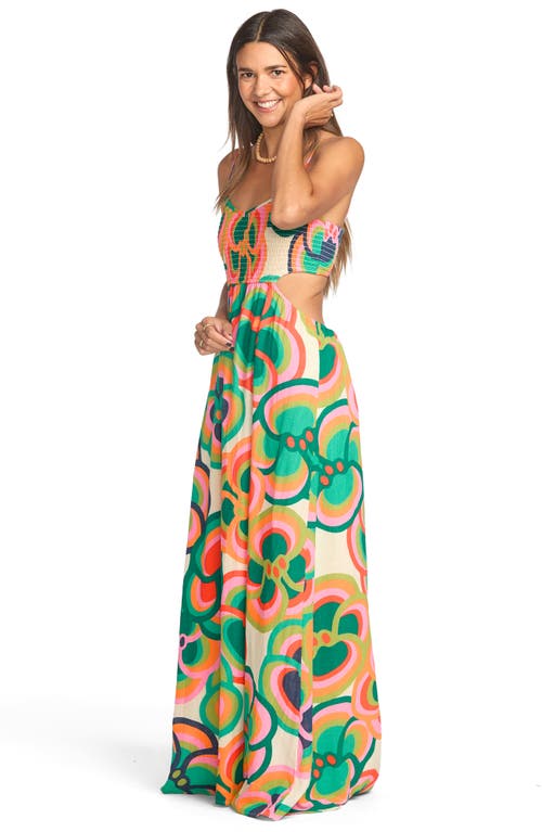 Billabong X Mami Wata True Desire Cutout Cotton Maxi Dress