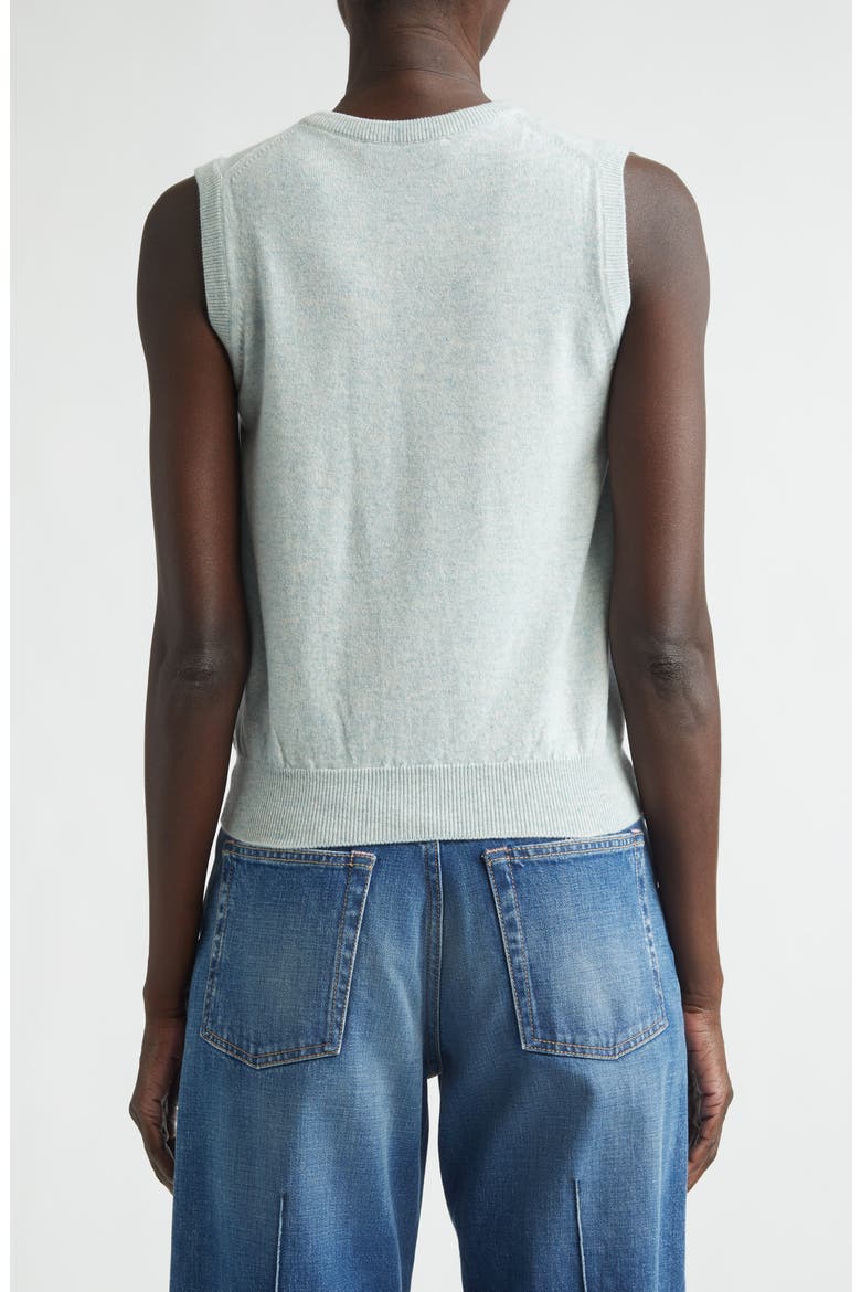 Iris Cashmere Sweater Vest, Alternate, color, LUNAN MINT