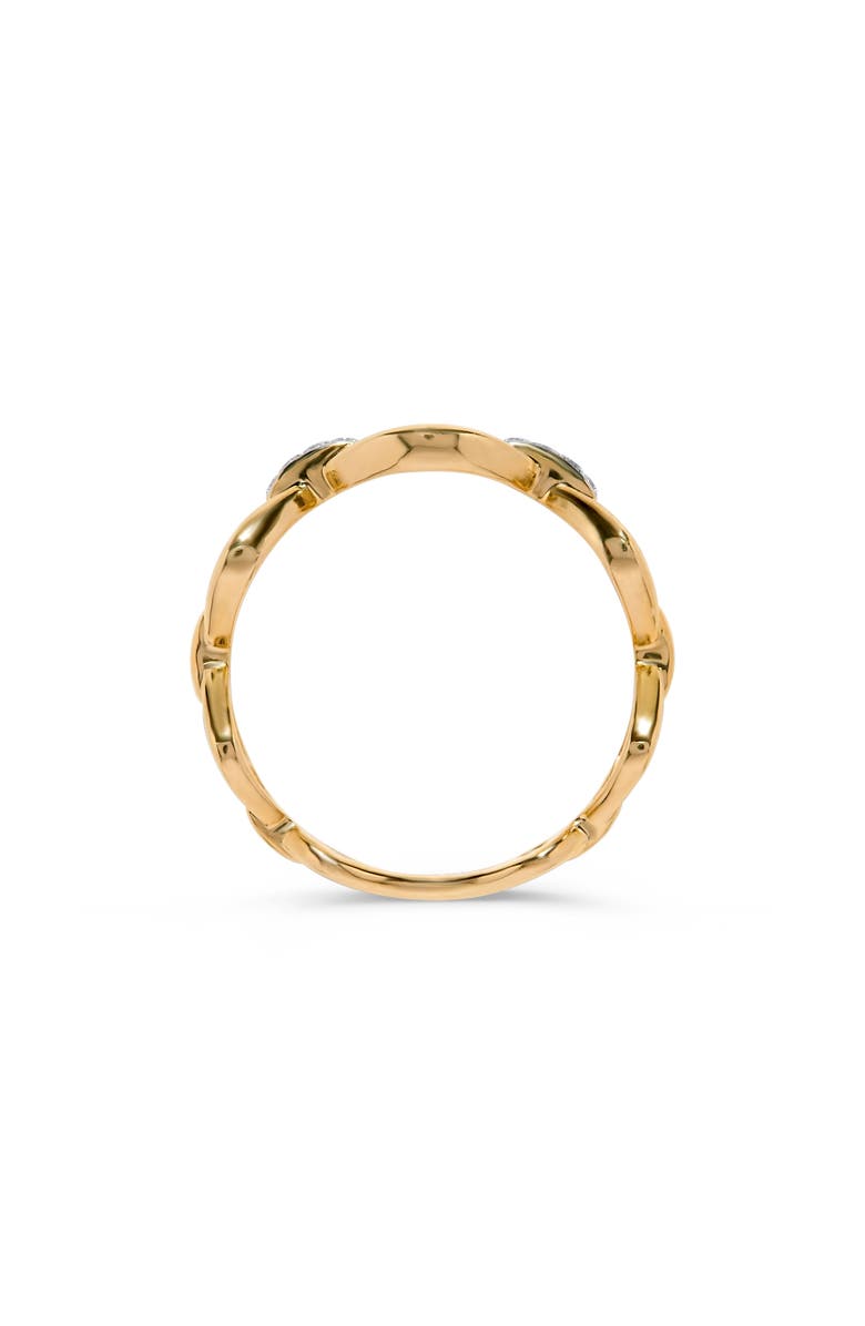 H.J. Namdar Alternating Diamond Link Ring, Alternate, color, 14K Yellow Gold