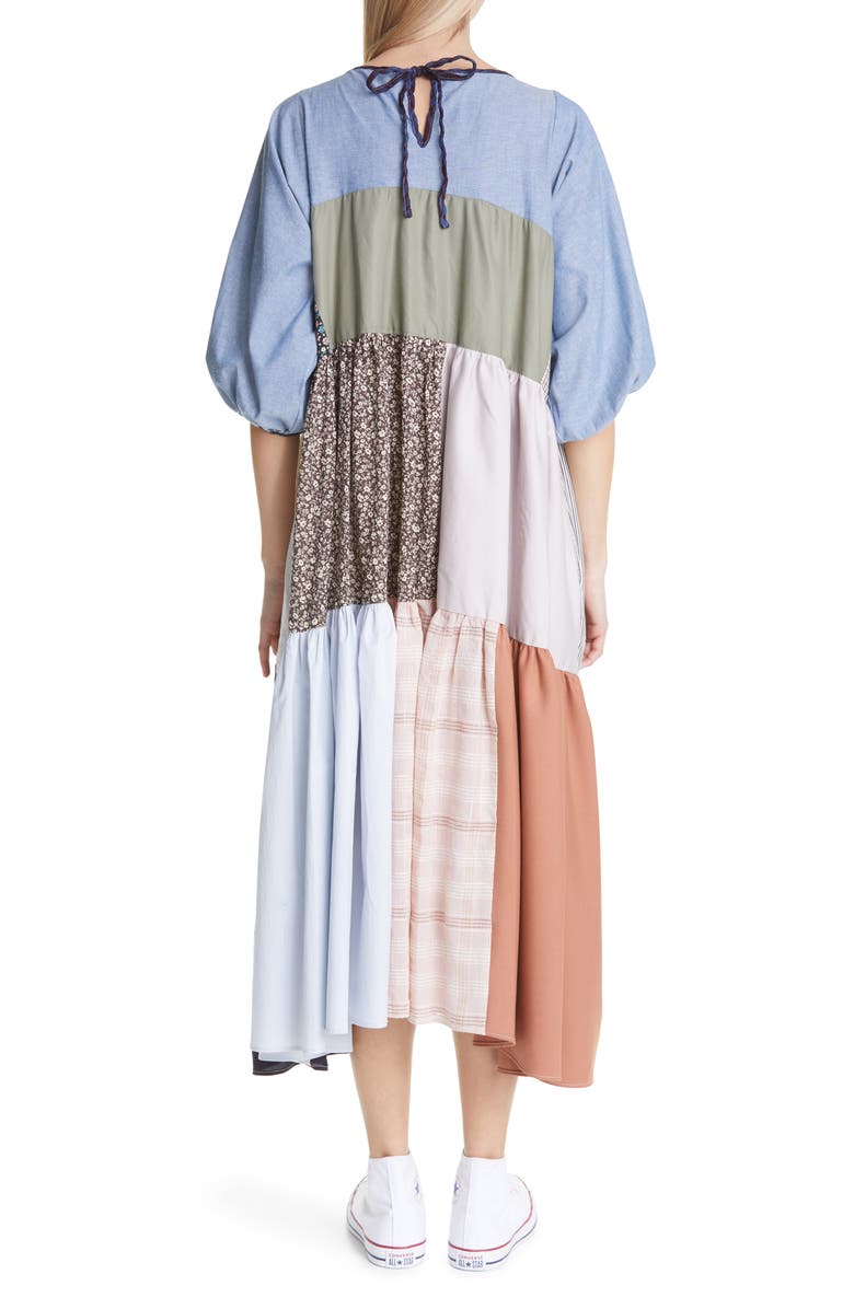 La Réunion One of a Kind Patchwork Maxi Dress, Alternate, color,