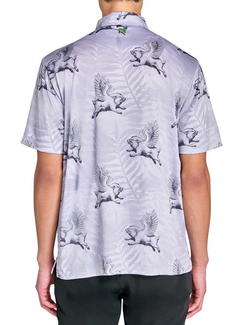 Construct Flying Pigs Polo In Grey