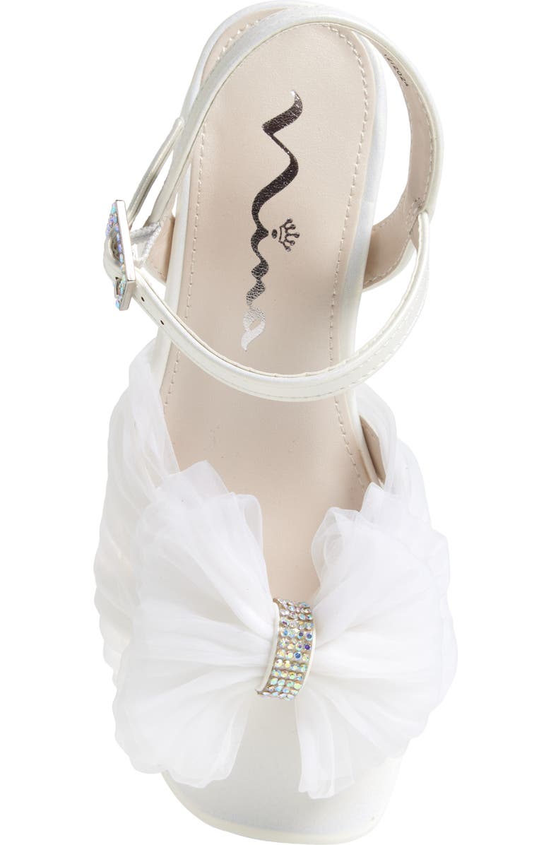 Nina Kids' Viki Ankle Strap Sandal, Alternate, color, White