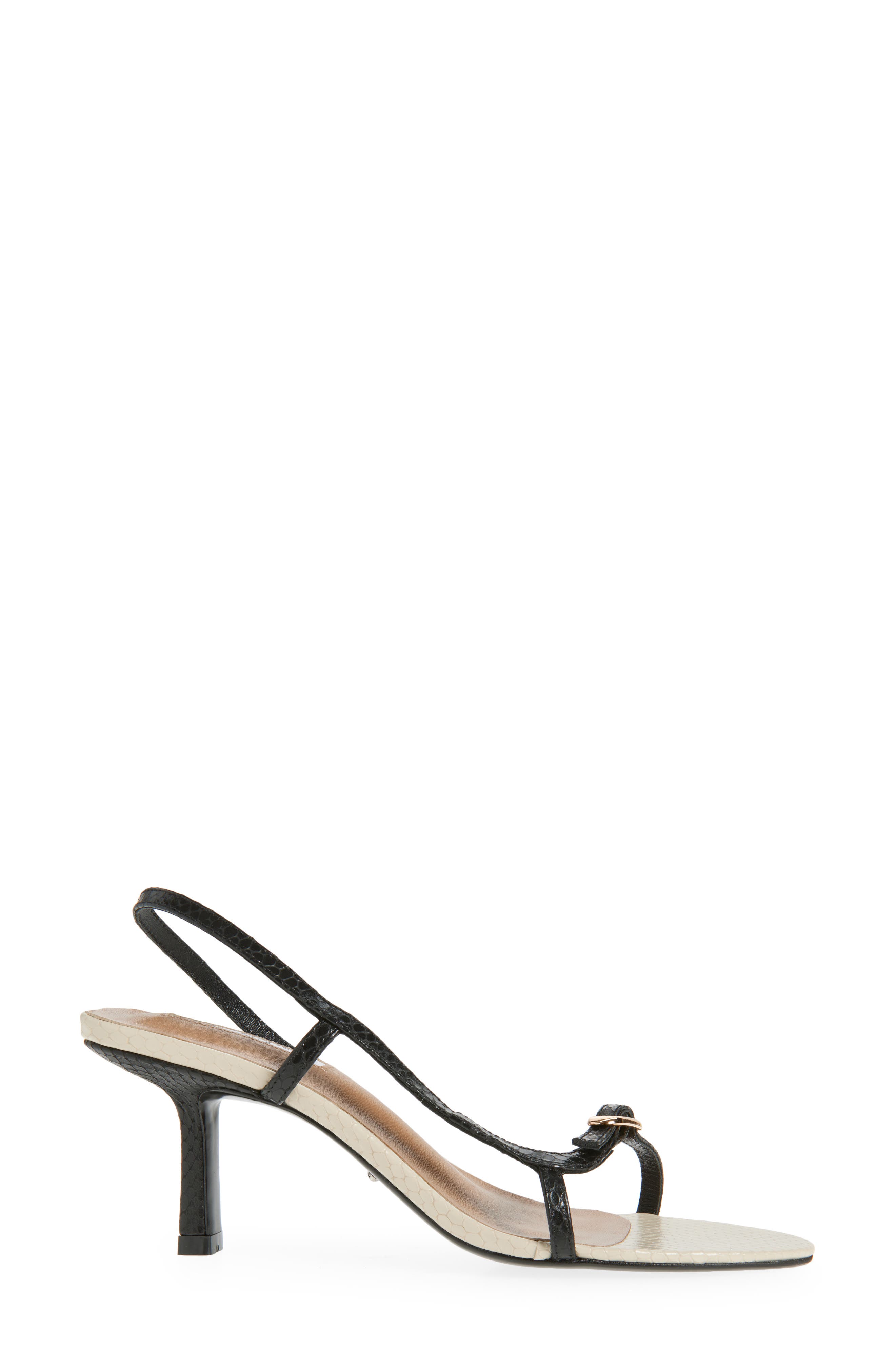 Tony Bianco Christine Slingback Sandal, Alternate, color, Black Snake