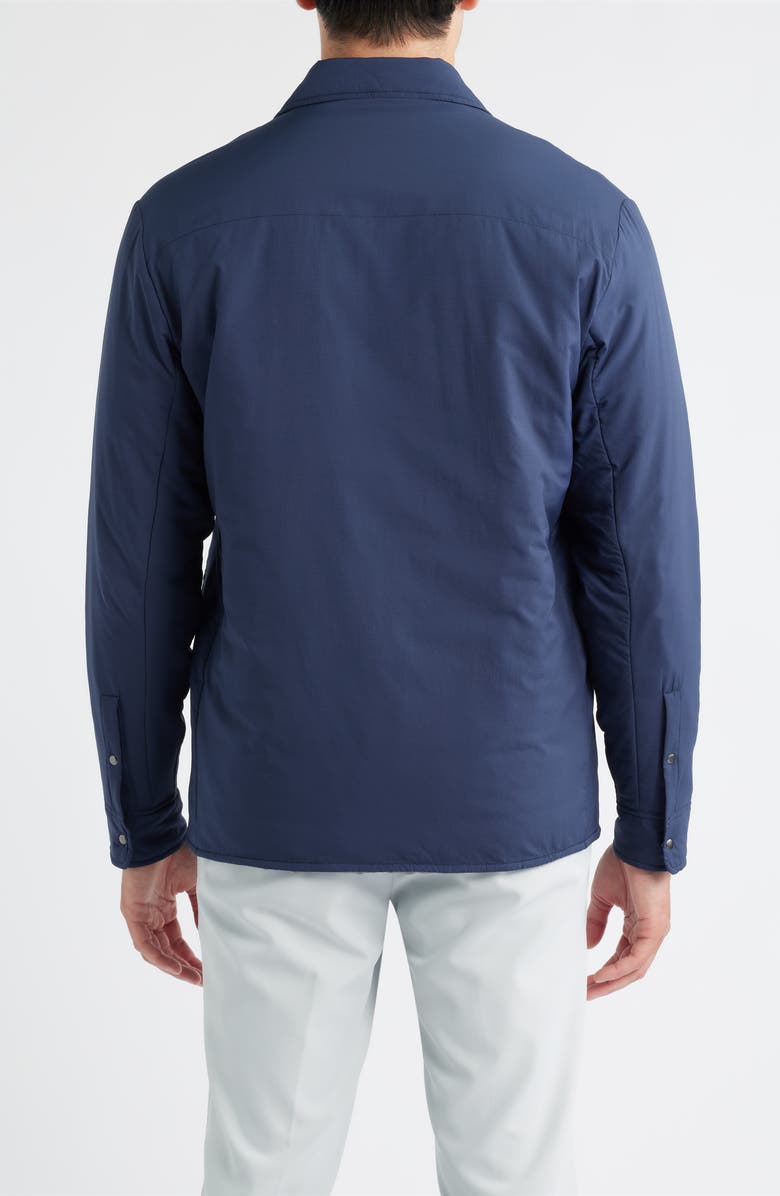 johnnie-O Denzel Featherweight Nylon Snap-Up Shirt Jacket, Alternate, color, Wake