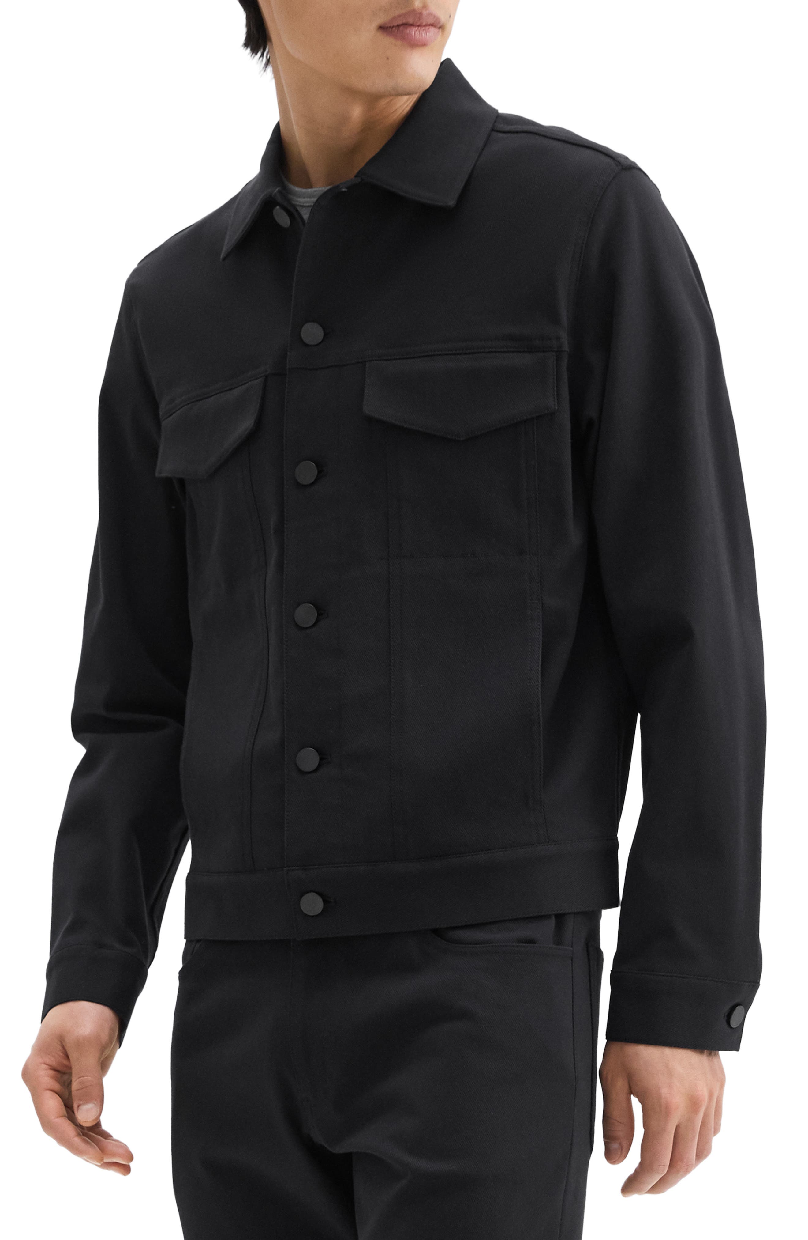 Мужские Theory River Trucker in Neoteric Twill Jacket — фото 7