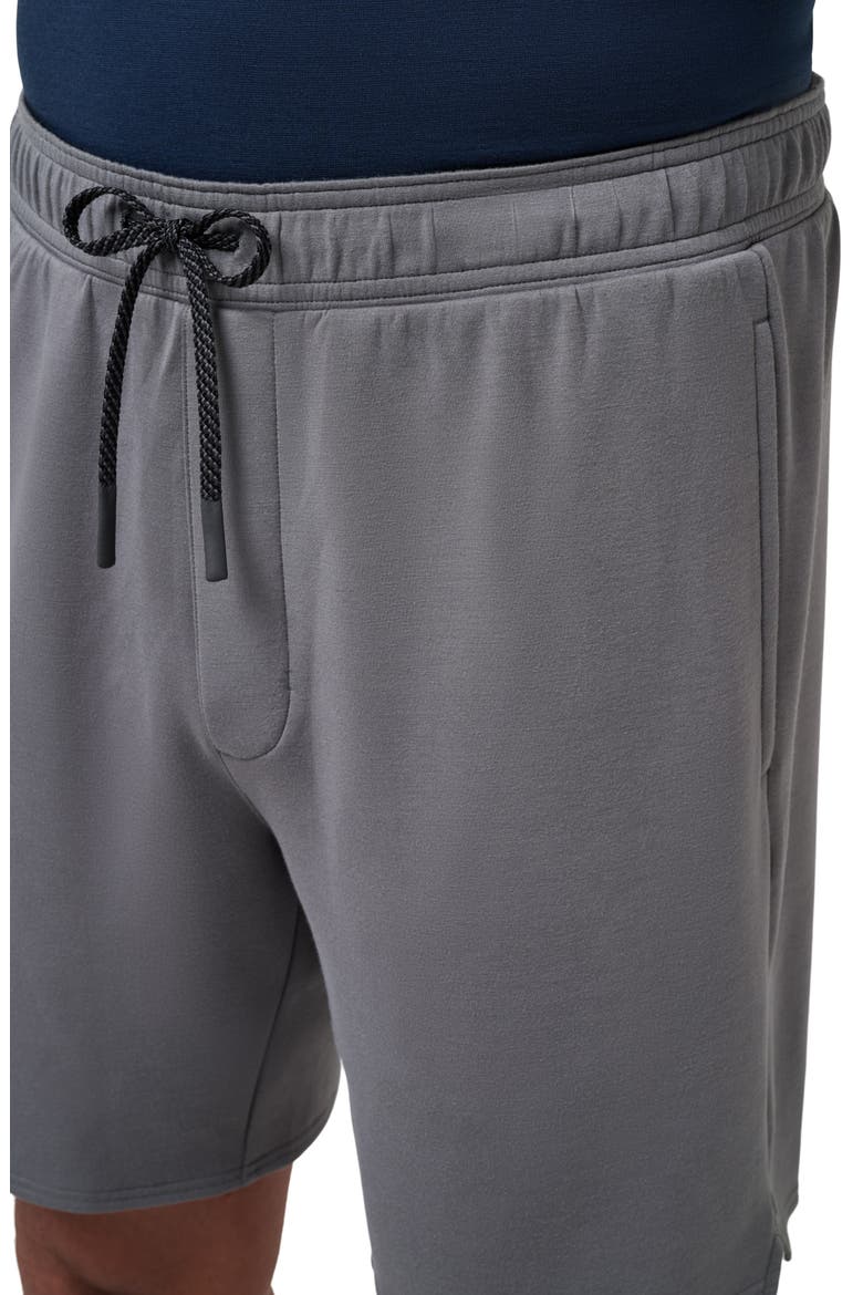 Fibercloud Drawstring Shorts, Alternate, color, HEATHER GREY