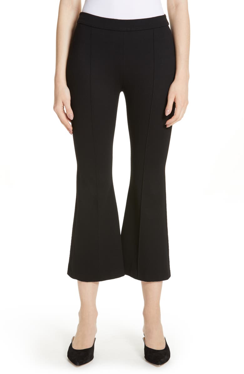 Rosetta Getty Crop Flare Jersey Pants, Main, color, 