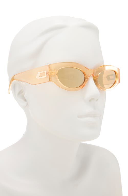 Le Specs Barrier 56mm Polarized Oval Sunglasses In Neutral