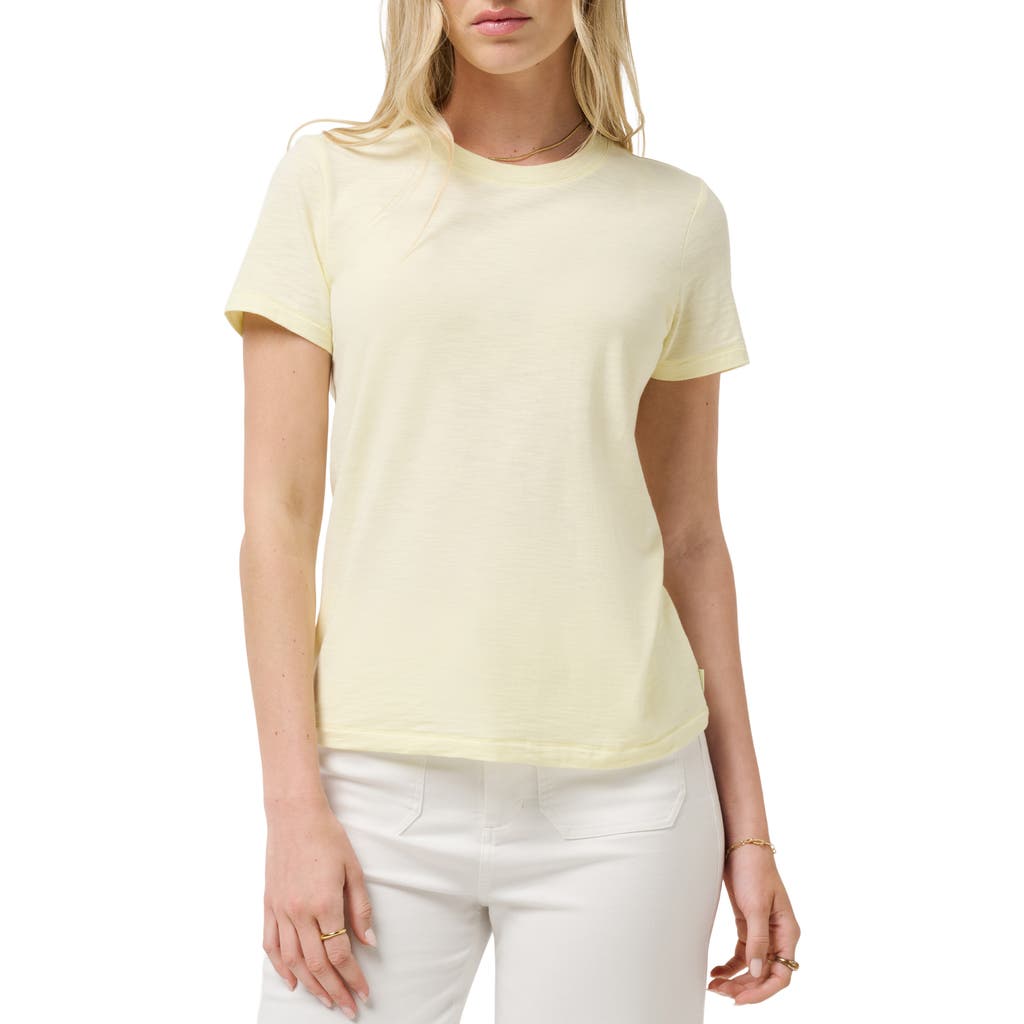 Travismathew Cloud Crewneck T-shirt In Yellow