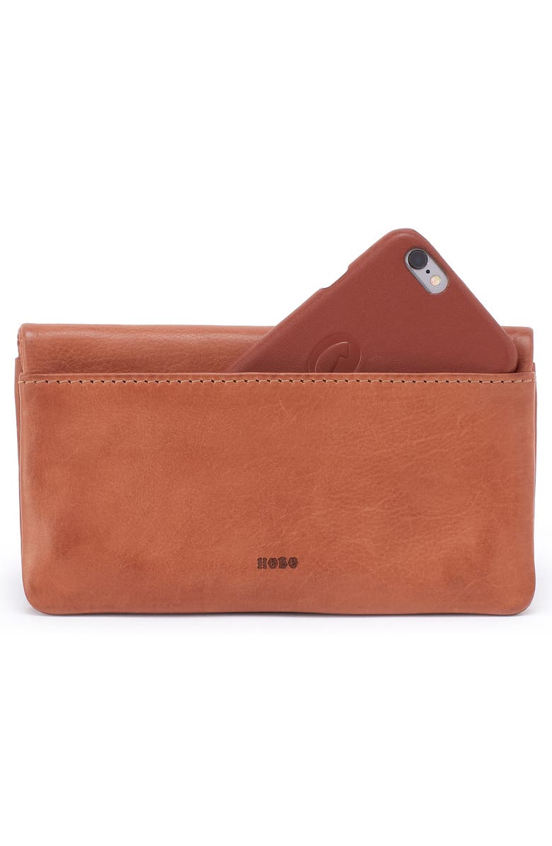 HOBO Lumen Leather Continental Bifold Wallet, Alternate, color, Harvest Wheat