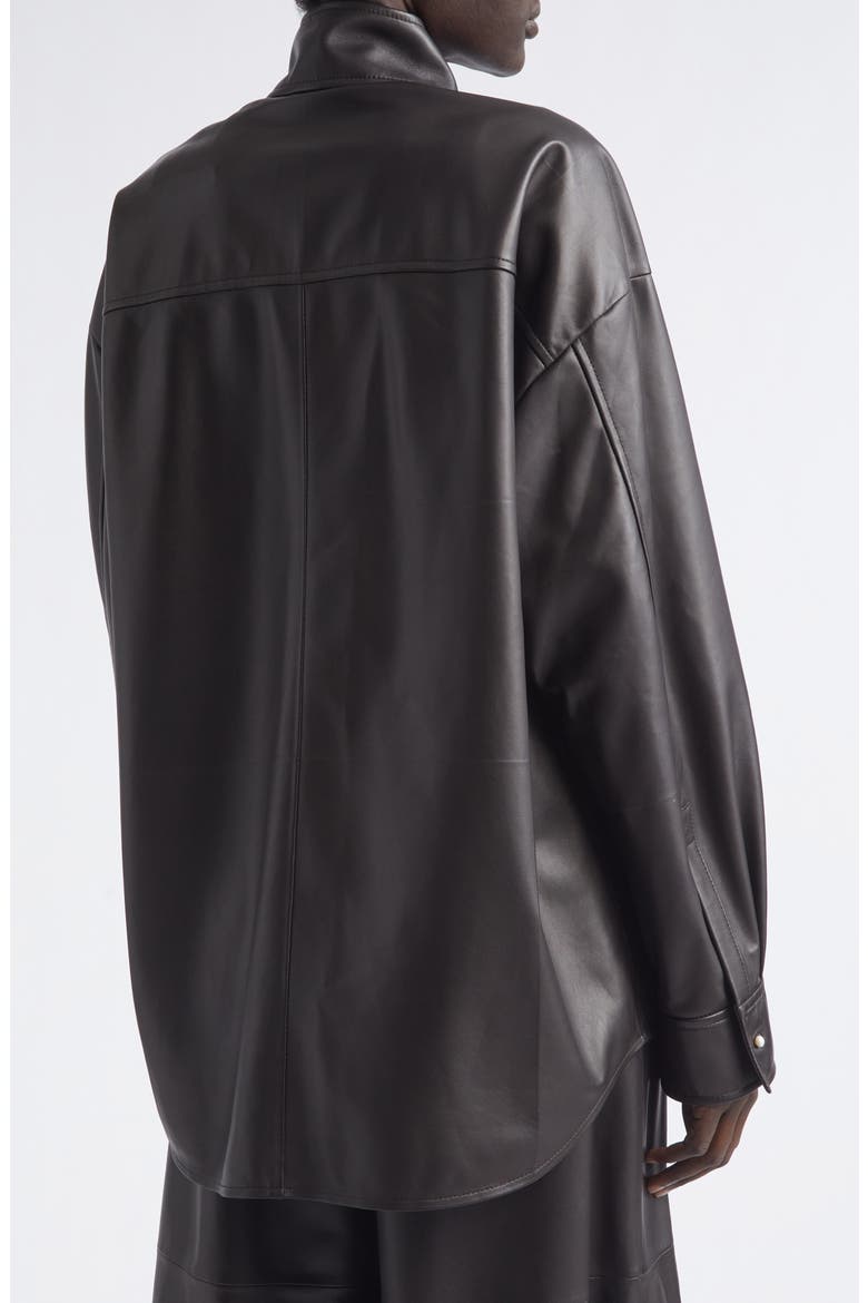 Tux Leather Jacket, Alternate, color, ESPRESSO