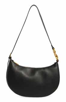 BCBG Chain Detail Crescent Hobo Bag
