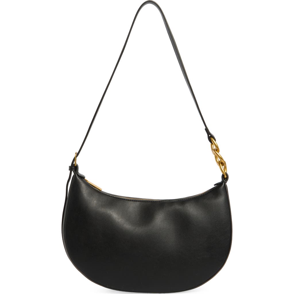 Bcbg Chain Detail Crescent Hobo Bag In Black