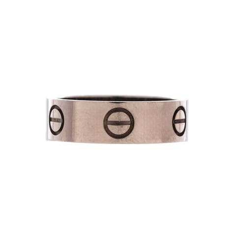Love Band Ring 18K White Gold