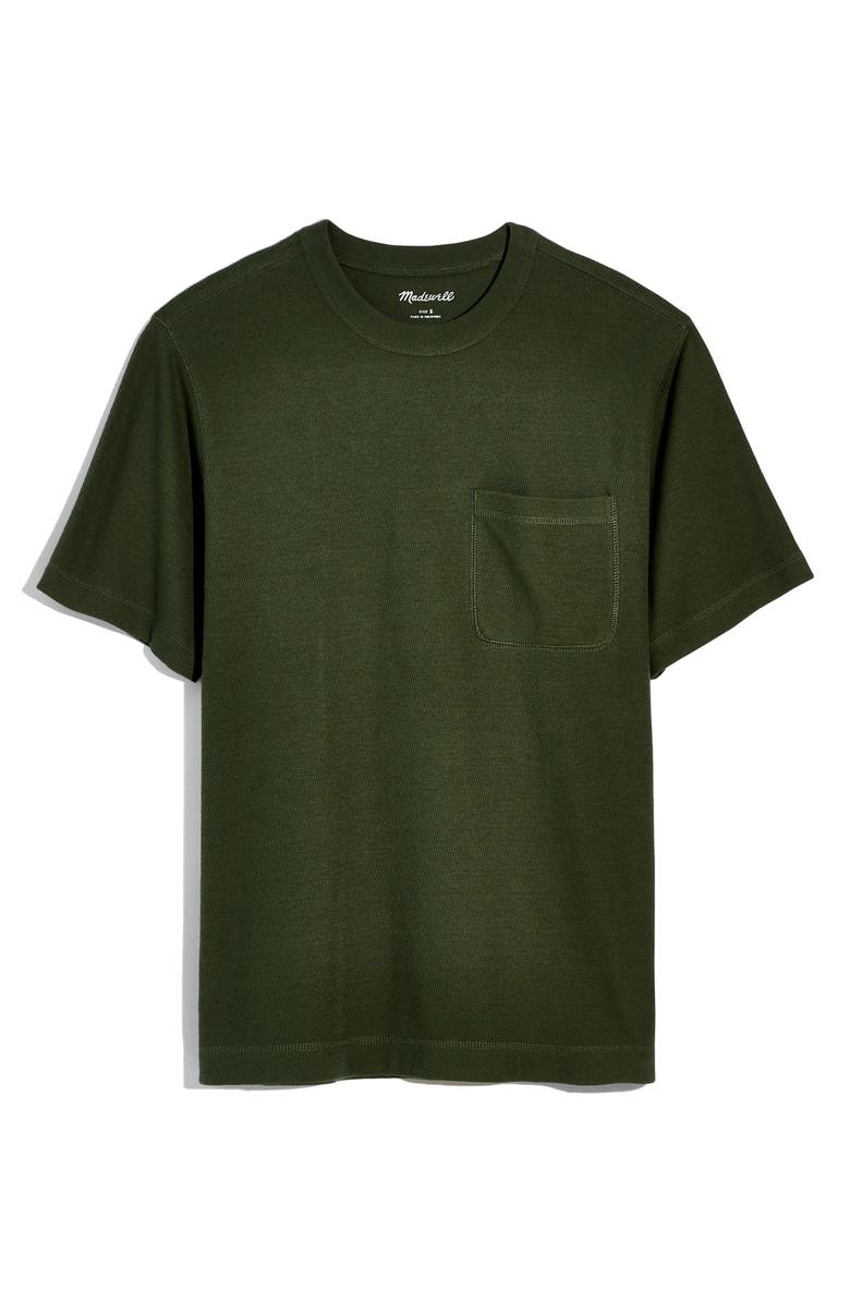 Madewell Waffle Knit Short Sleeve Pocket T-Shirt, Alternate, color,