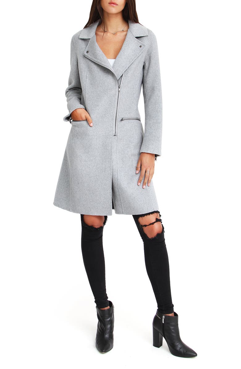 Belle & Bloom BELLE AND BLOOM Last Chance Wool Blend Coat, Alternate, color, Grey Marl