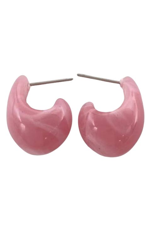 Mini Teardrop Hoop Earrings
