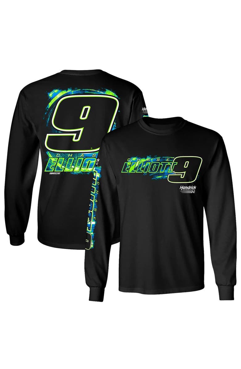 HENDRICK MOTORSPORTS TEAM COLLECTION Men's Hendrick Motorsports Team Collection  Black Chase Elliott Name & Number Long Sleeve T-Shirt, Main, color, 