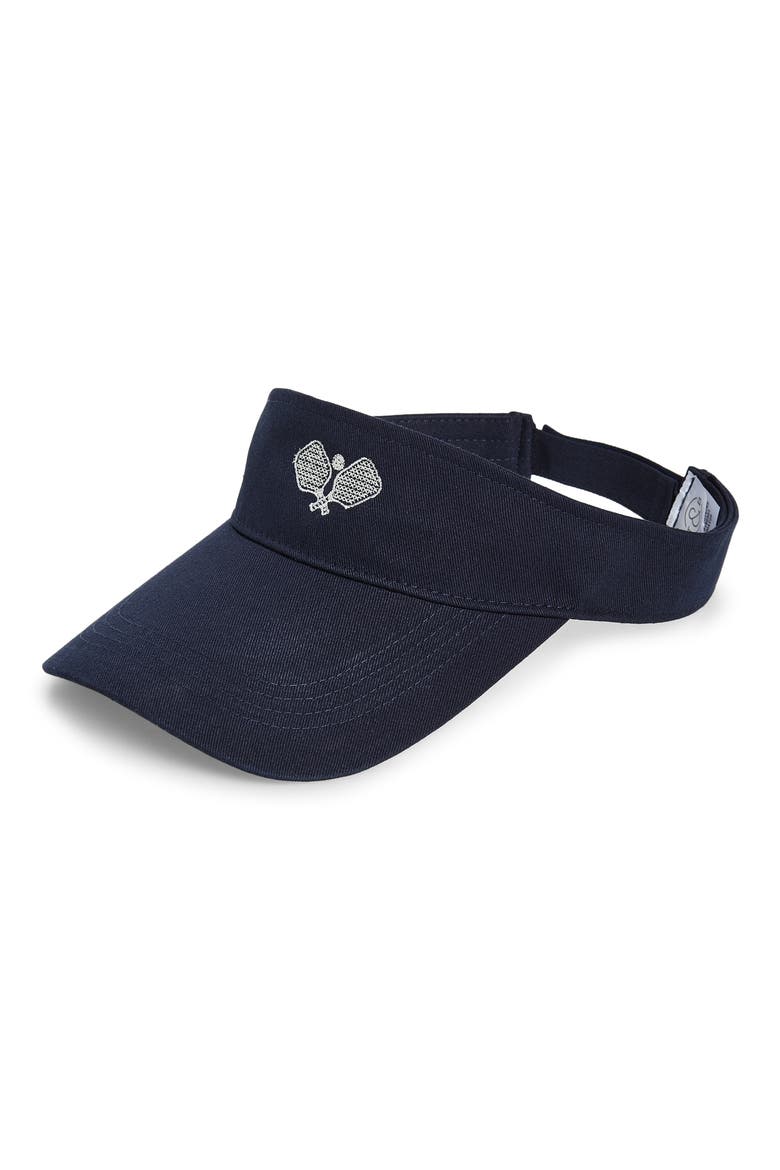 Embroidered Visor, Main, color, PICKLEBALL