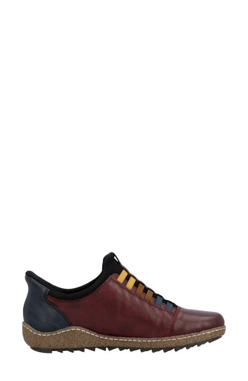 Rieker Liv 62 Slip-on Sneaker In Burgundy