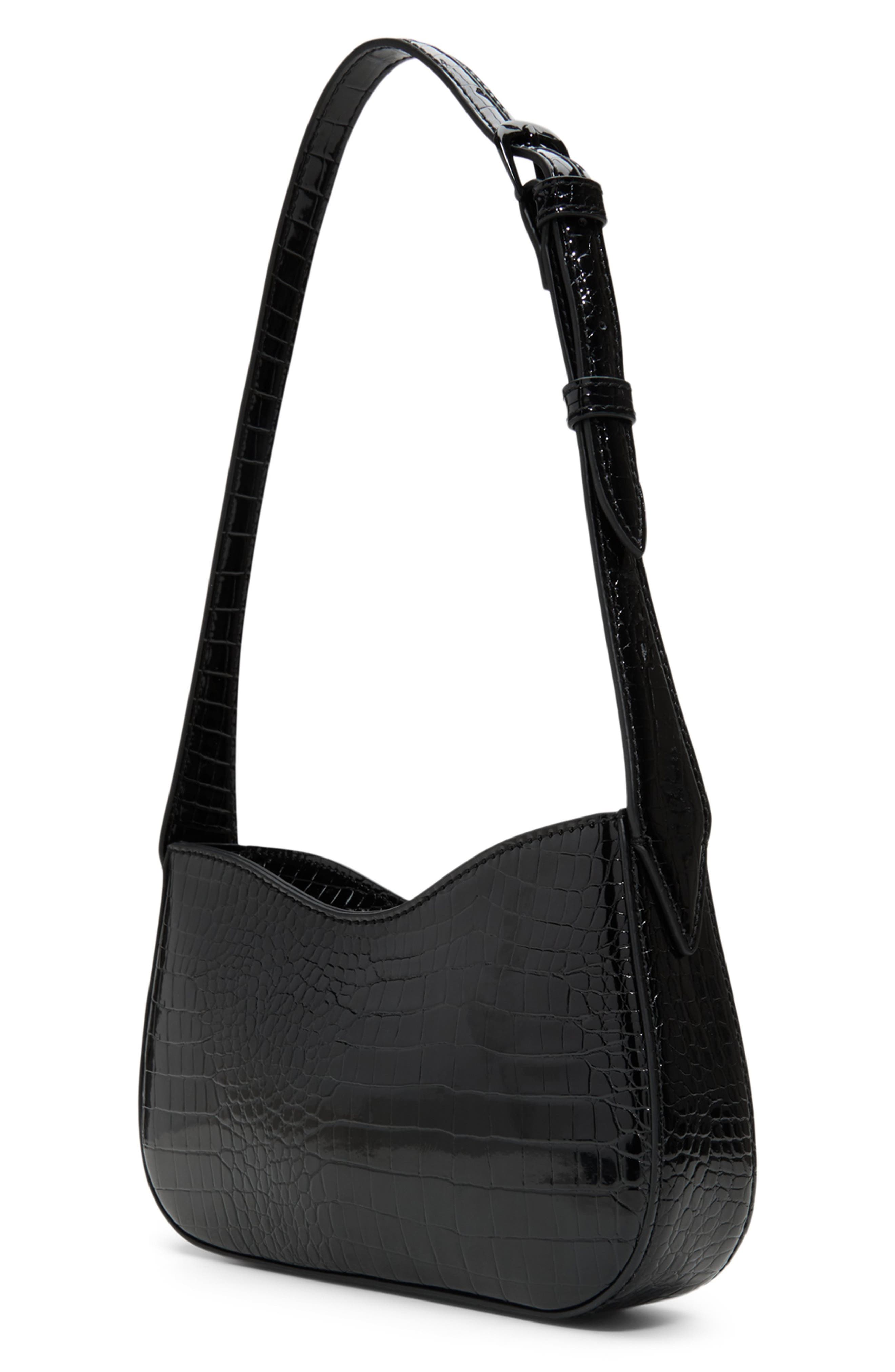 ALDO Charli SHoulder Bag, Alternate, color, Black/Black