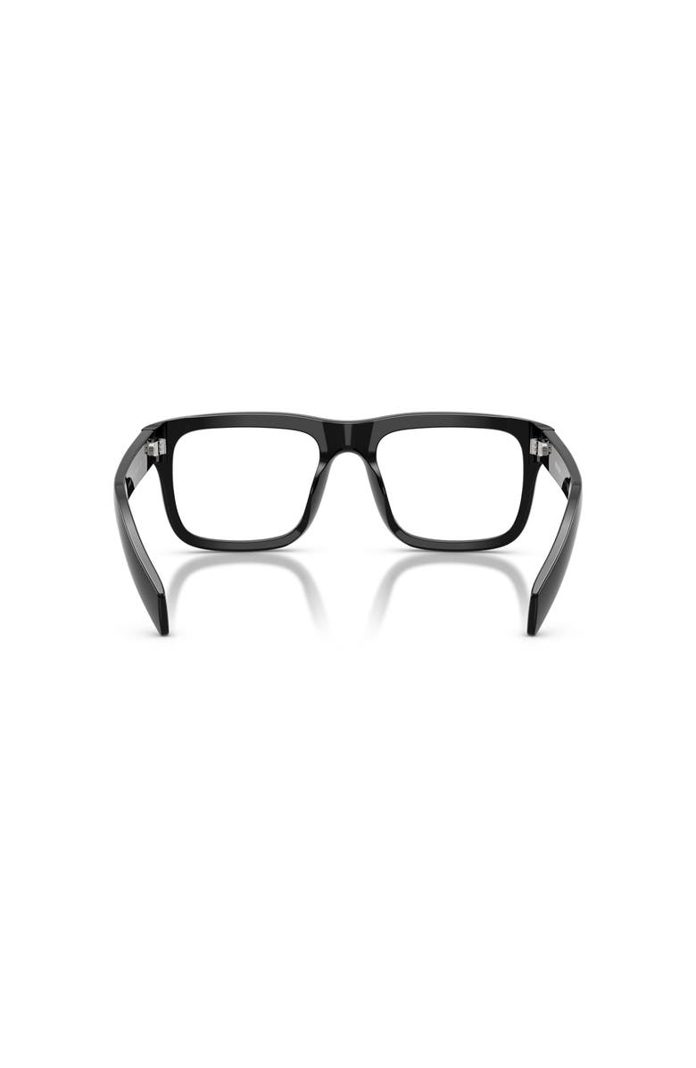 Prada 54mm Rectangle optical glasses, Alternate, color, Black