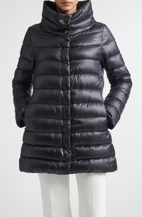 Amelia Water Resistant High-Low Down Jacket