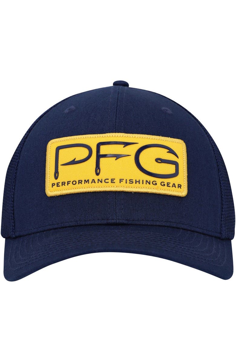 Columbia Men's Columbia Navy West Virginia Mountaineers PFG Hooks Flex Hat, Alternate, color, 