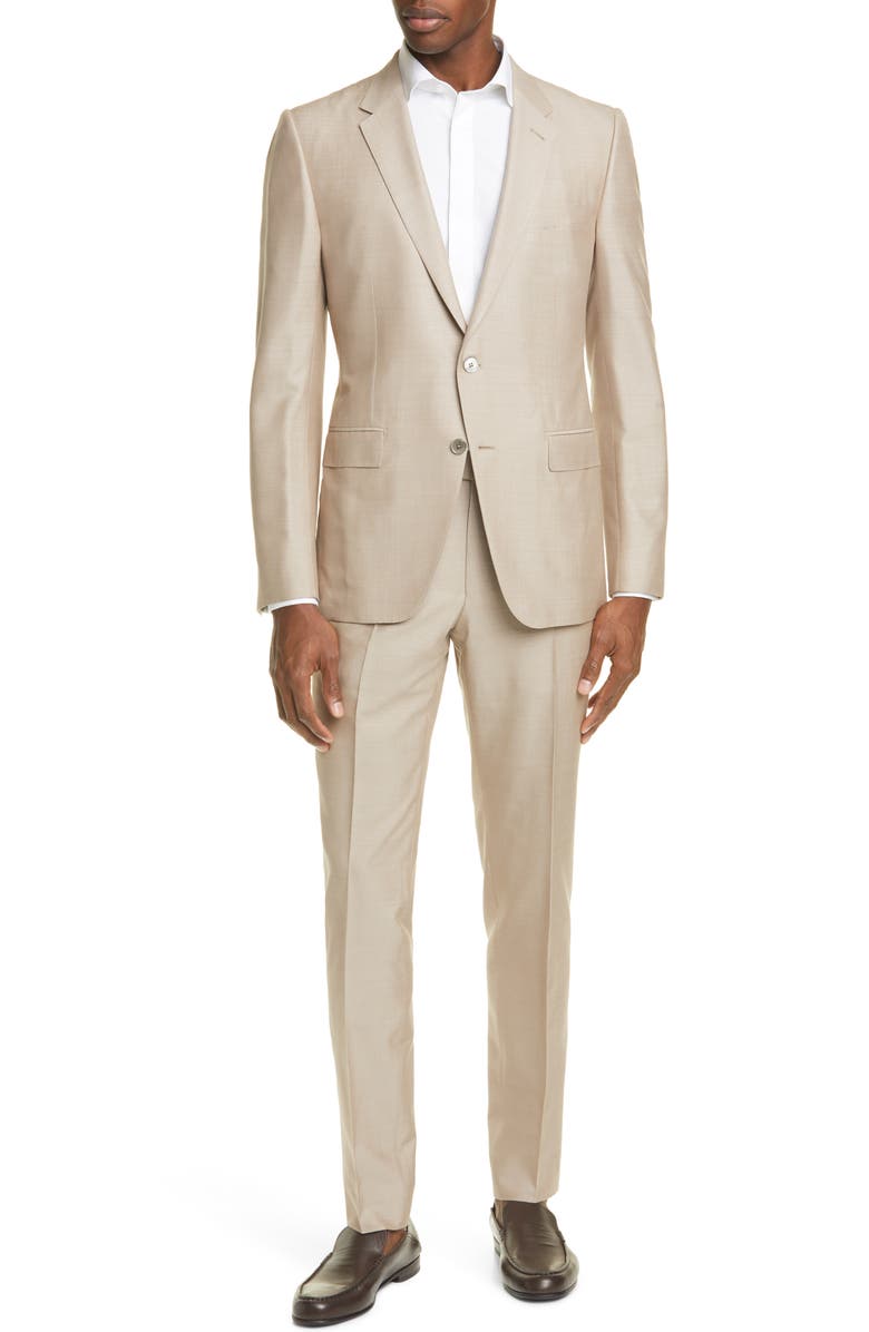 ZEGNA Ermenegildo Zegna Classic Fit Silk & Wool Suit, Main, color, 