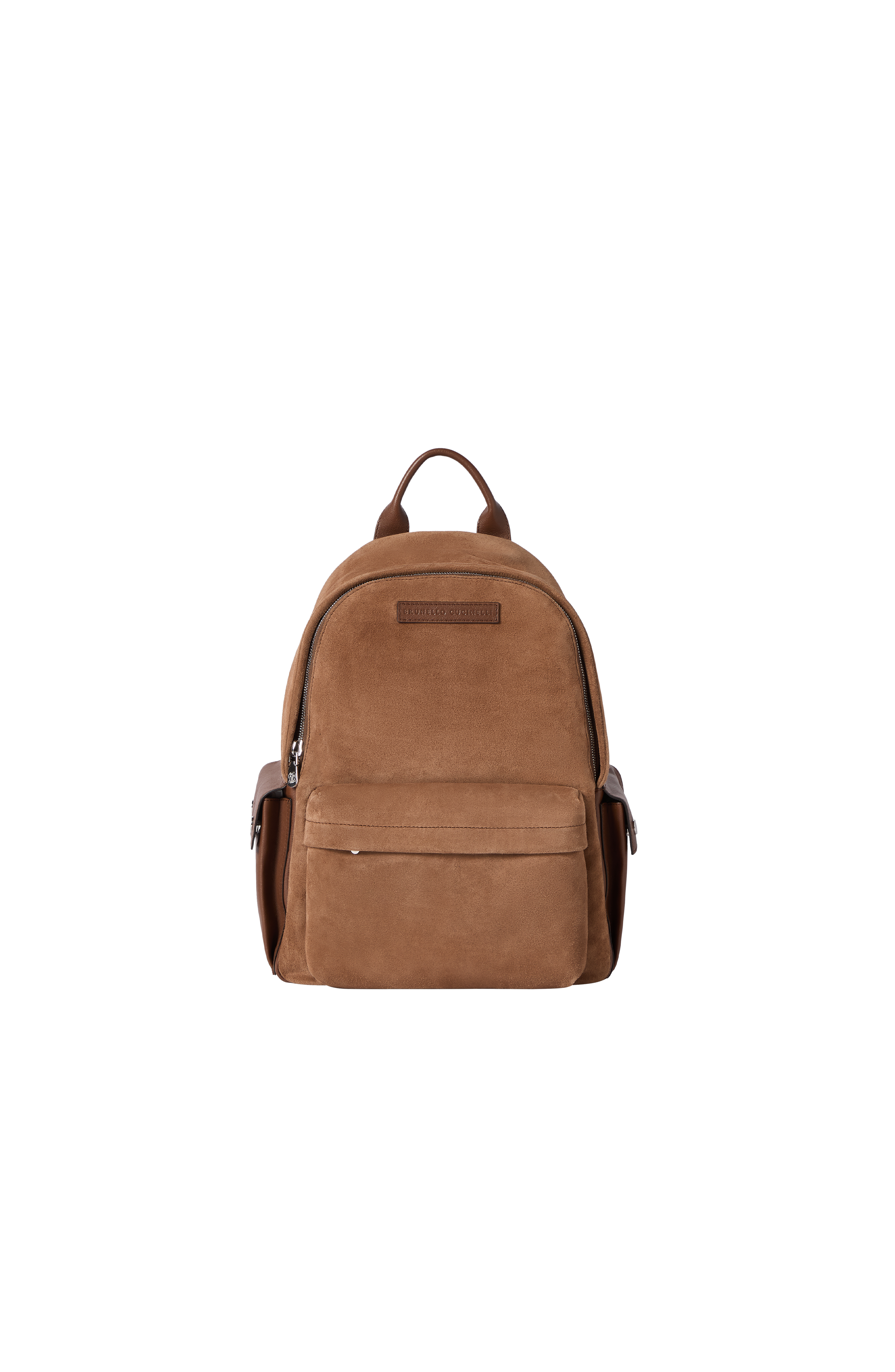 Brunello Cucinelli Buffalo leather backpack, Main, color, Tobacco